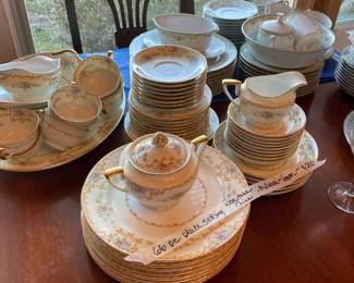 Dish set on table in dining room