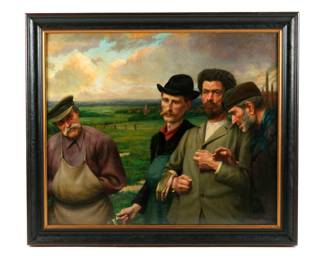 Lot 24: Jef Leempoels Ouvriers Revenant du Travail