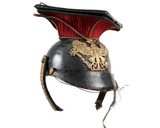 Lot 211: Pre WWI Prussian Czapka Lancer Helmet Cap