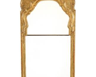 Lot 22: George III Carved Giltwood Hall Mirror