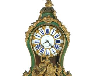 Lot 102: 18th C. French Guerin Shelf Clock