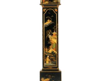 Lot 282: Chinoiserie Decorated Grandmother Clock
