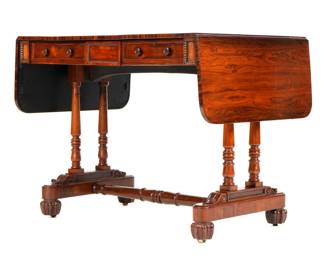 Lot 21: English William IV Rosewood Sofa Table