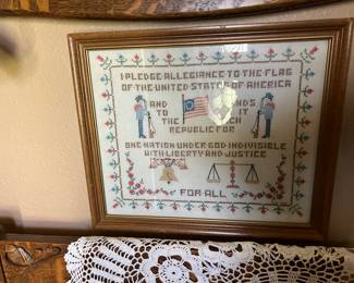 CROSS STITCH PLEDGE OF ALLEGIANCE