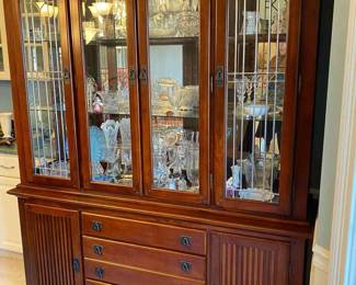  01 Hutch China Cabinet Contents Not Included
