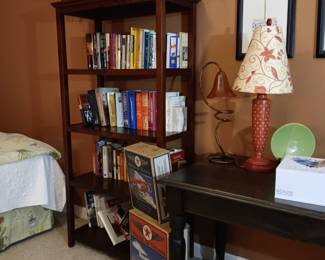 Nice bookcase. Model plane banks