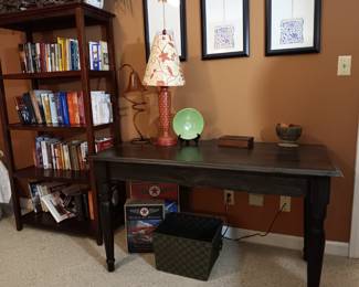 Mahogany library table