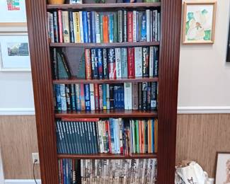 First of several bookcases.