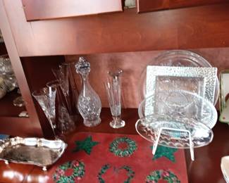 Glass cutting boards, Waterford crystal 