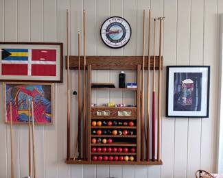 Parts for pool table.