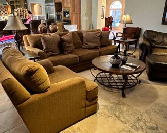 Fabric soap and oversized chairs