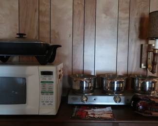 microwave  and  cookware