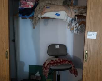 office  chair  and  linens