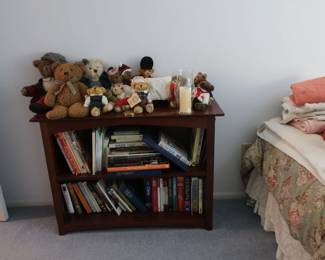 bookcase,  books,  toys