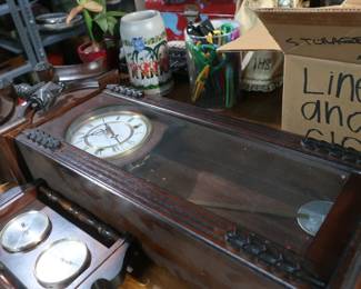 clock,  barometer   clock  is  sold