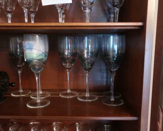 stemware-  several  sizes of  same  pattern