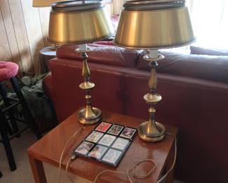 lamps, square  table