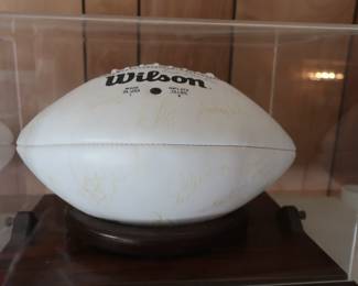 signed football from Paul Taglibue era