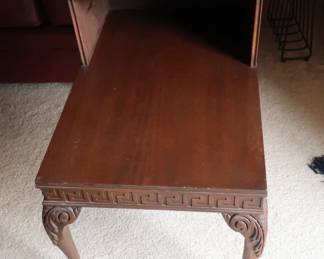 mahogany  step   table