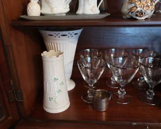 Belleek  vase, other  decor
