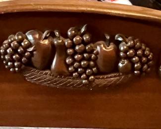 All hand carved mahogany full size bed “be fruitful and multiply” 
This is one of the finest antiques we’ve ever  represented.