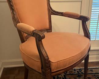 Italian walnut armchairs 