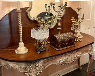 Stunning antique French console circa 1880s