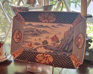 Gorgeous occupied Japan tray