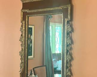 Friedman Brothers Williamsburg hand carved walnut mirror in exceptional condition 