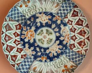 Three of the finest antique IMARI PLATES with rare and coveted green!!!