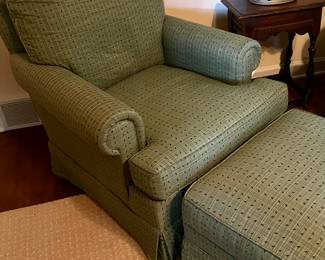 Pair of like new club chairs custom ordered 