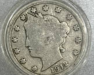 1912-D LIBERTY NICKEL - FROM AN OLD COLLECTION