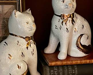Old English porcelain cats