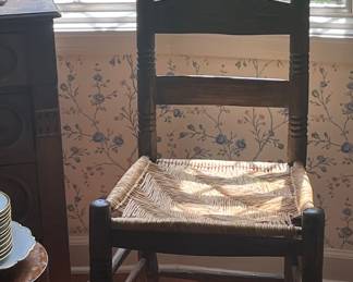 American ladder back chair circa 1800