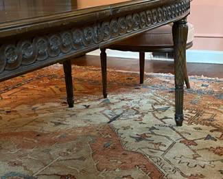 Hand carved walnut apron 