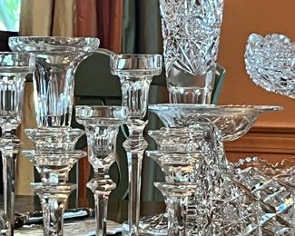 Cut glass is the new rage!  No dining room should be without antique cut glass