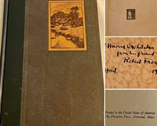 Signed first edition Robert Frost