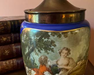 Antique French biscuit jar