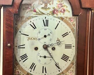 Fine grandfather clock circa 1800