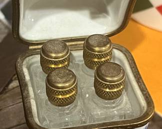 4 Perfume Blue in Square…antique 