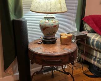 Table and lamp