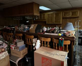 Barware, Christmas decor, etc