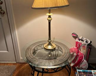 Table and lamp