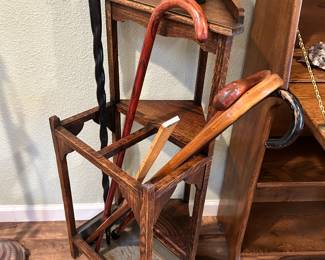Antique Corner Umbrella Stand