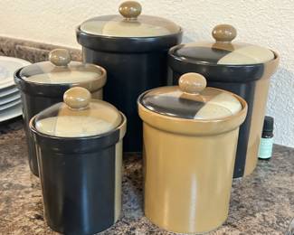 Sango China Canister Set