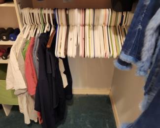 hangers and t-shirts