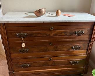 Marble top Vintage dresser 