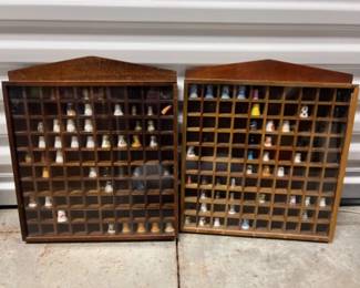 Antique & Vintage Thimble Collection in Wood Cases