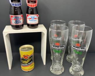 Vintage Beer Collectibles - Budweiser & Bud Light, Heineken, & Miller