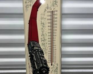 Vintage Lionel Model Trains Railroad 24" Metal Thermometer Sign - 54"L